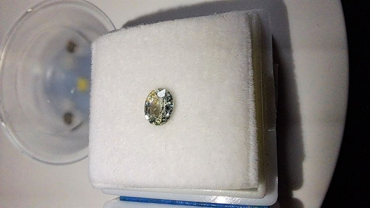Green Blue Sapphire Brilliant Facet Oval