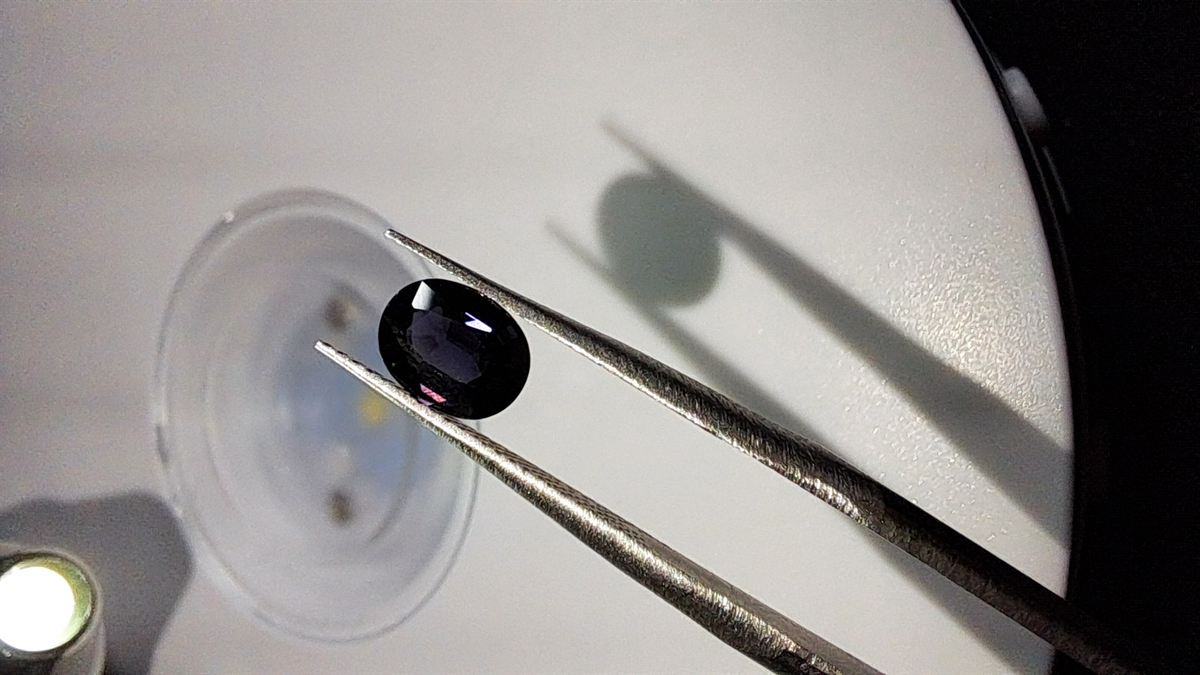 Blue Purple Spinel Brilliant Facet Oval