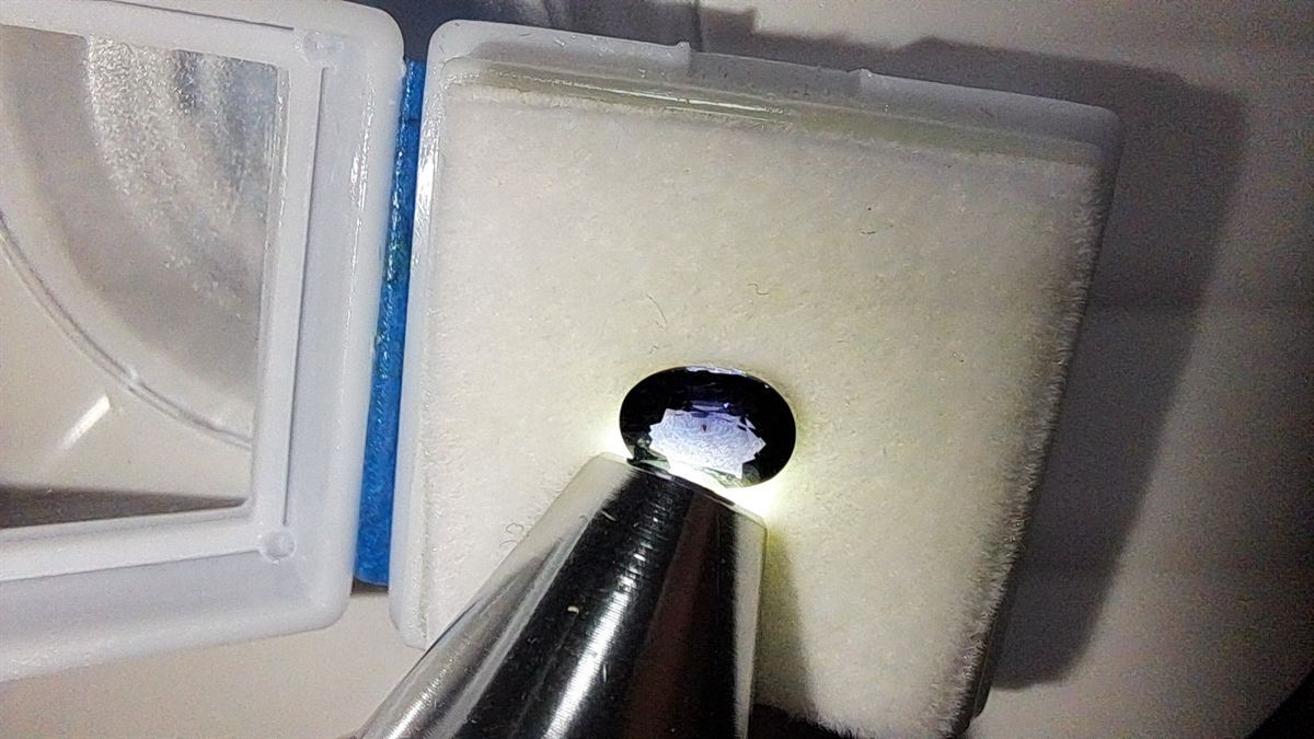 Midnight Blue Sapphire Brilliant Facet Oval