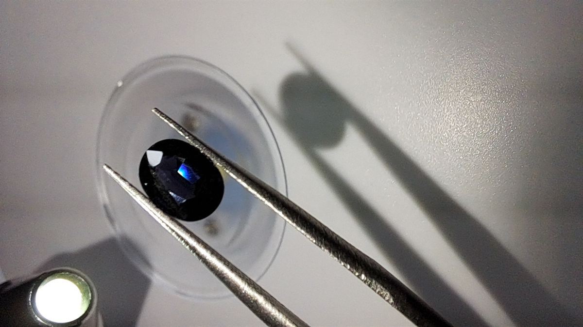Midnight Blue Sapphire Brilliant Facet Oval