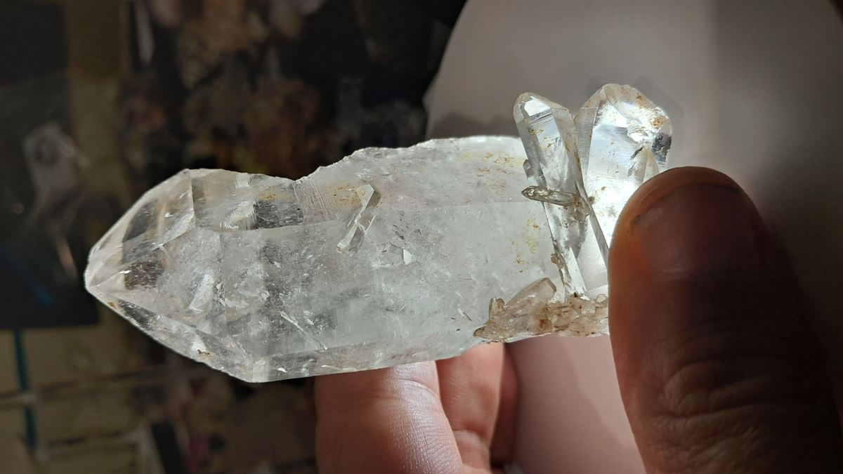 Arkansas Double-Terminated Quartz Wand with Cross Twins