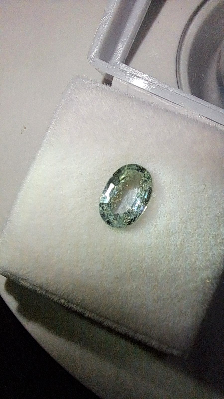 Blue/Green Sapphire Brilliant Facet Oval Cut