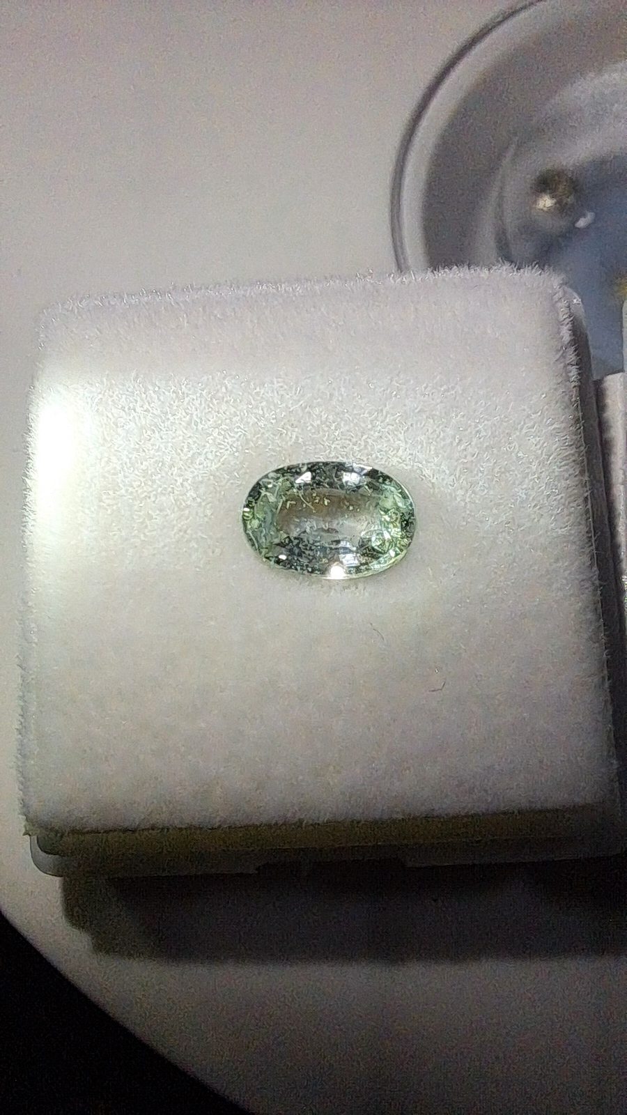 Blue/Green Sapphire Brilliant Facet Oval Cut