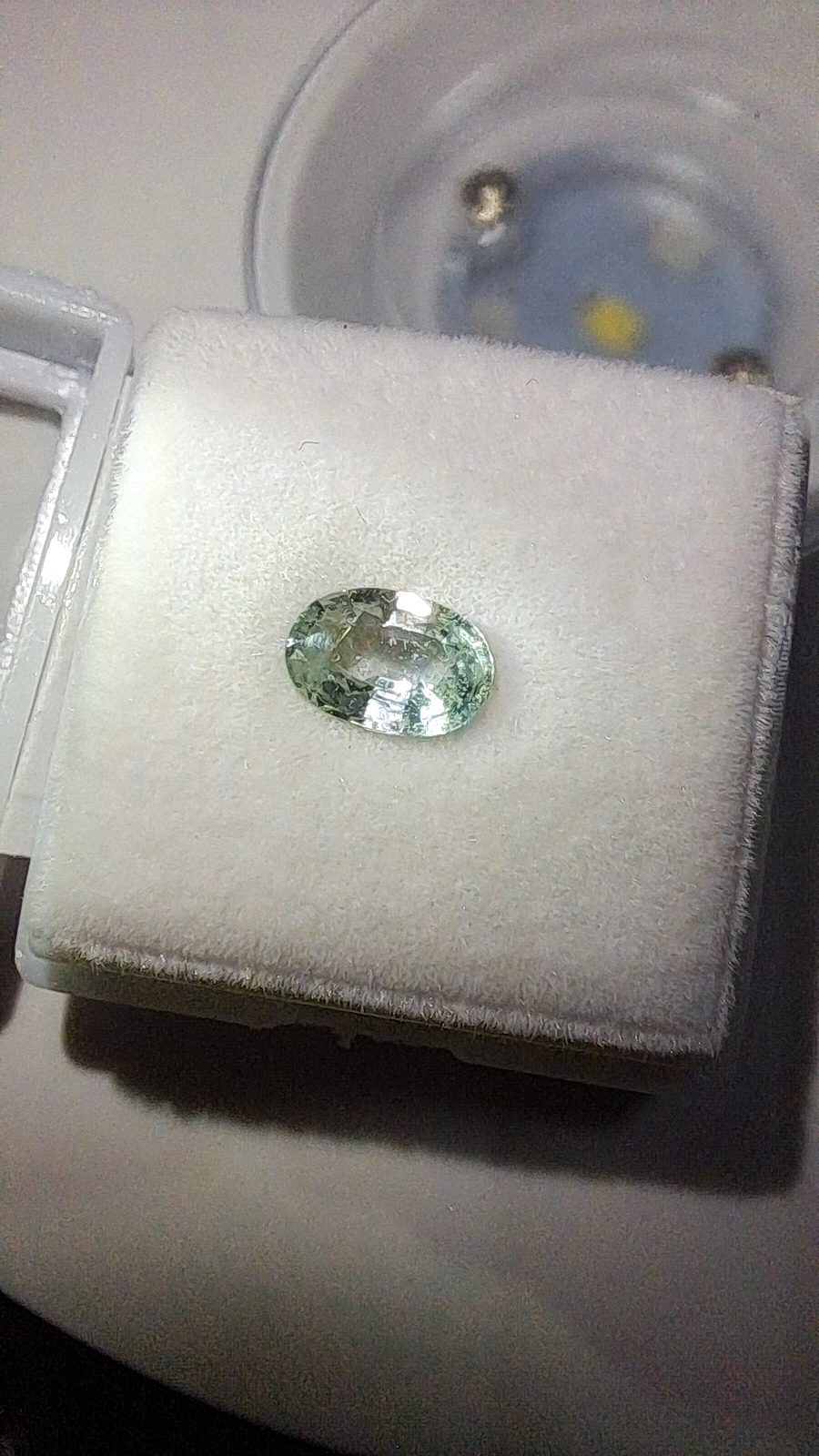 Blue/Green Sapphire Brilliant Facet Oval Cut