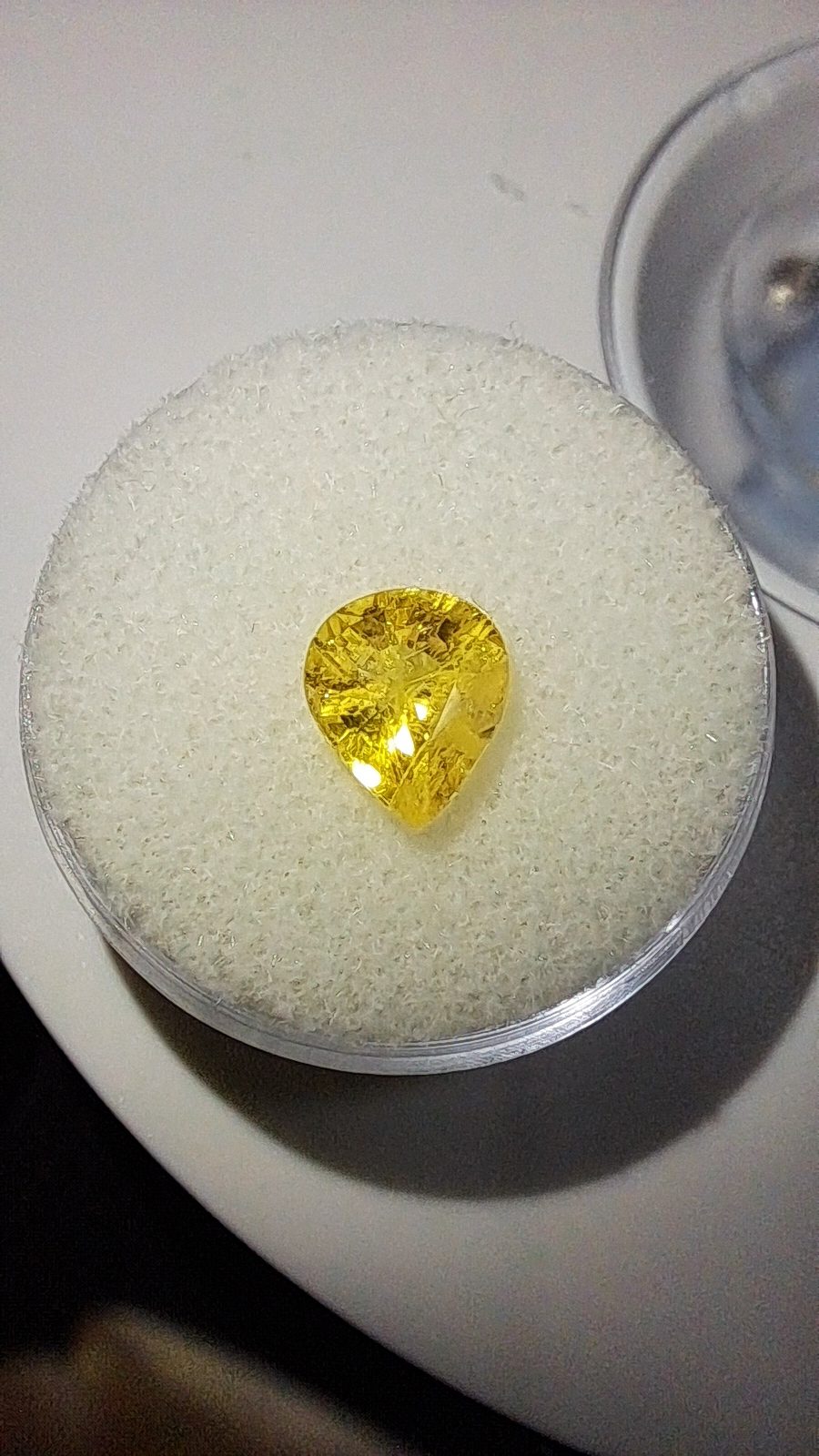 2.20ct Yellow Sapphire Pear Cut