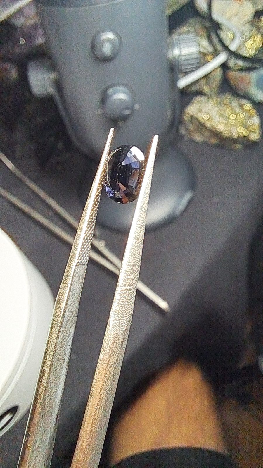 Purple Blue Spinel Brilliant Facet Oval