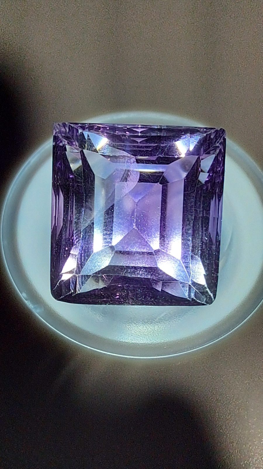 38ct  Fancy Step Cut Amethyst 