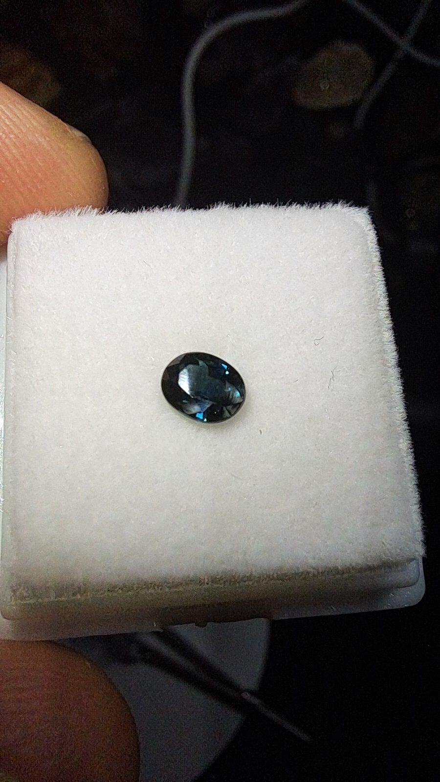 Green Blue Sapphire Brilliant Facet Oval Cut