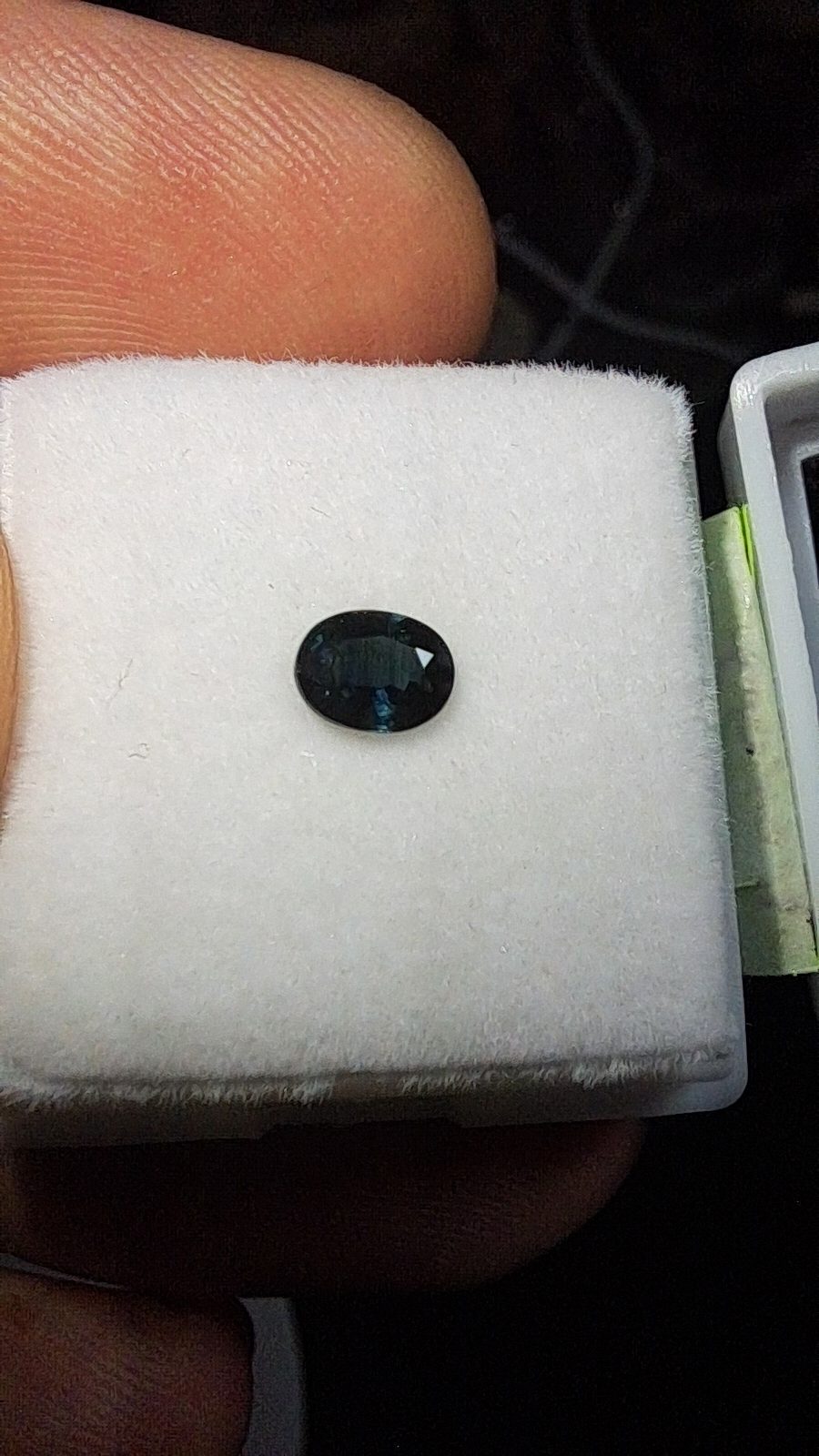Green Blue Sapphire Brilliant Facet Oval Cut
