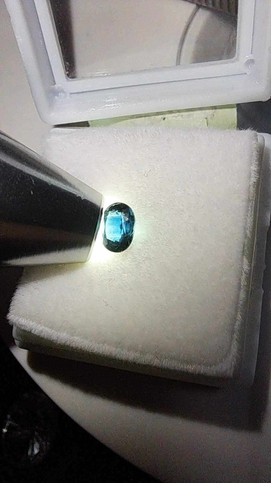 Green Blue Sapphire Brilliant Facet Oval Cut