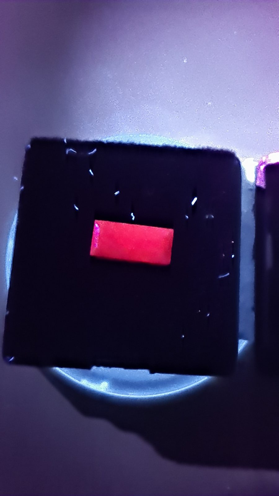 Purple/Red Ruby Brilliant Facet Baguette Cut