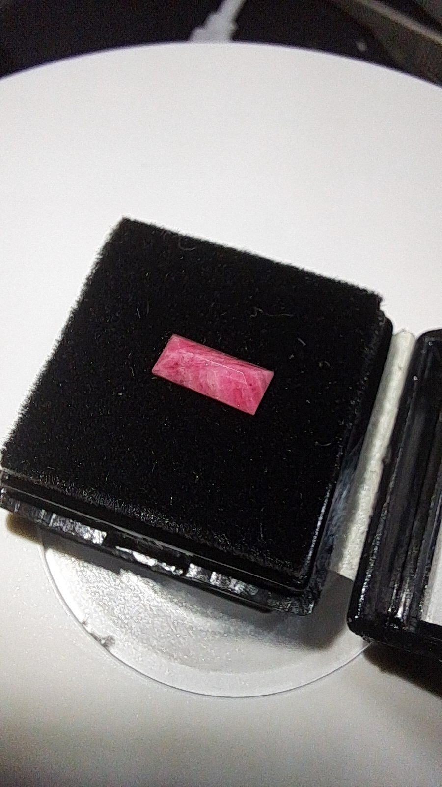 Purple/Red Ruby Brilliant Facet Baguette Cut