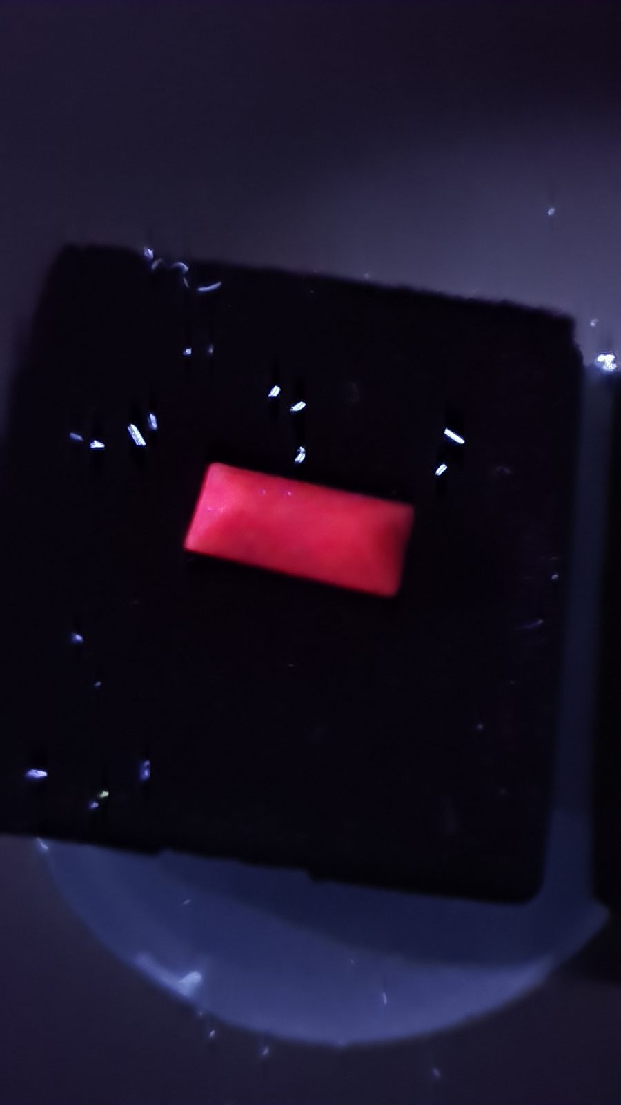 Purple/Red Ruby Brilliant Facet Baguette Cut