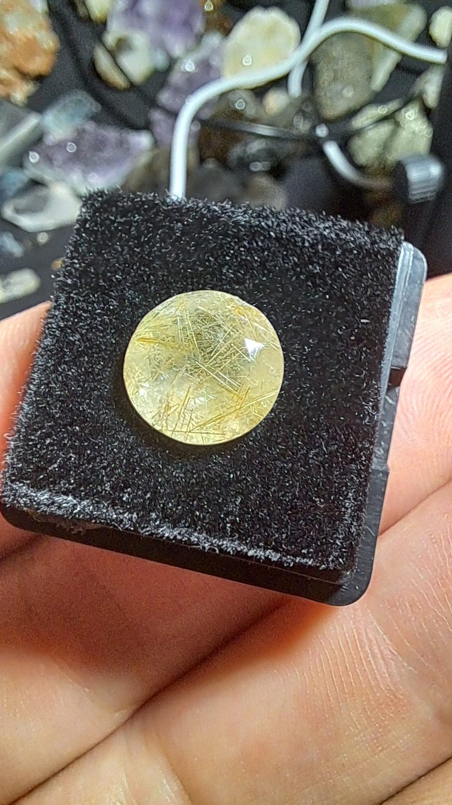 4ct Golden Rutile Quartz 10mmRound Cut