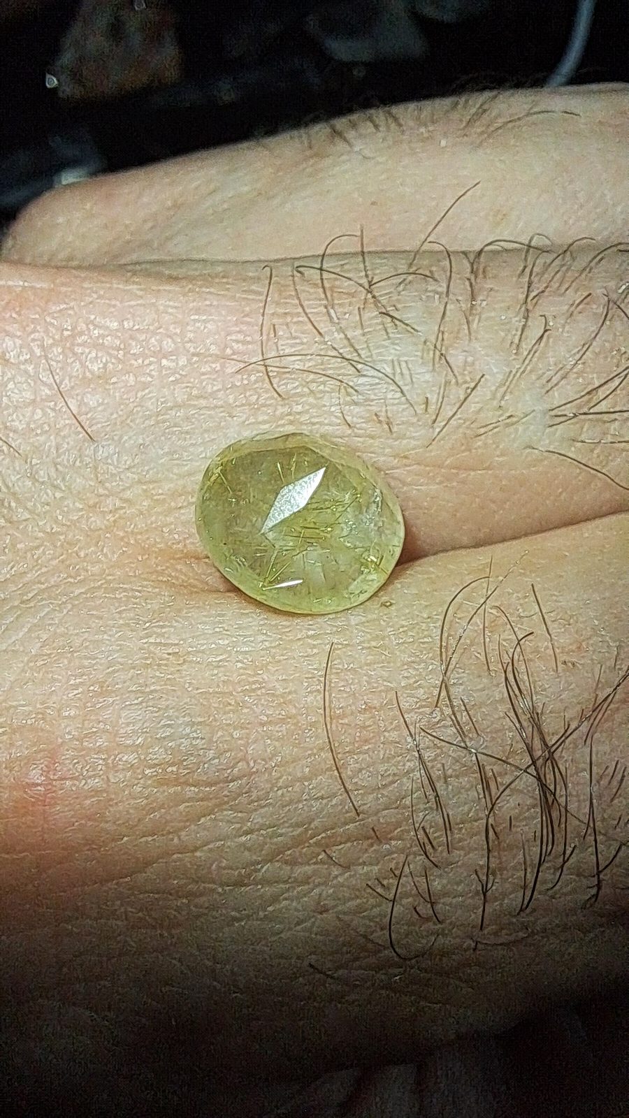 4ct Golden Rutile Quartz 10mmRound Cut