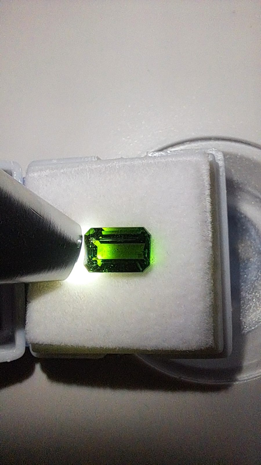 Green Tourmaline Brilliant Facet Octagon Cut