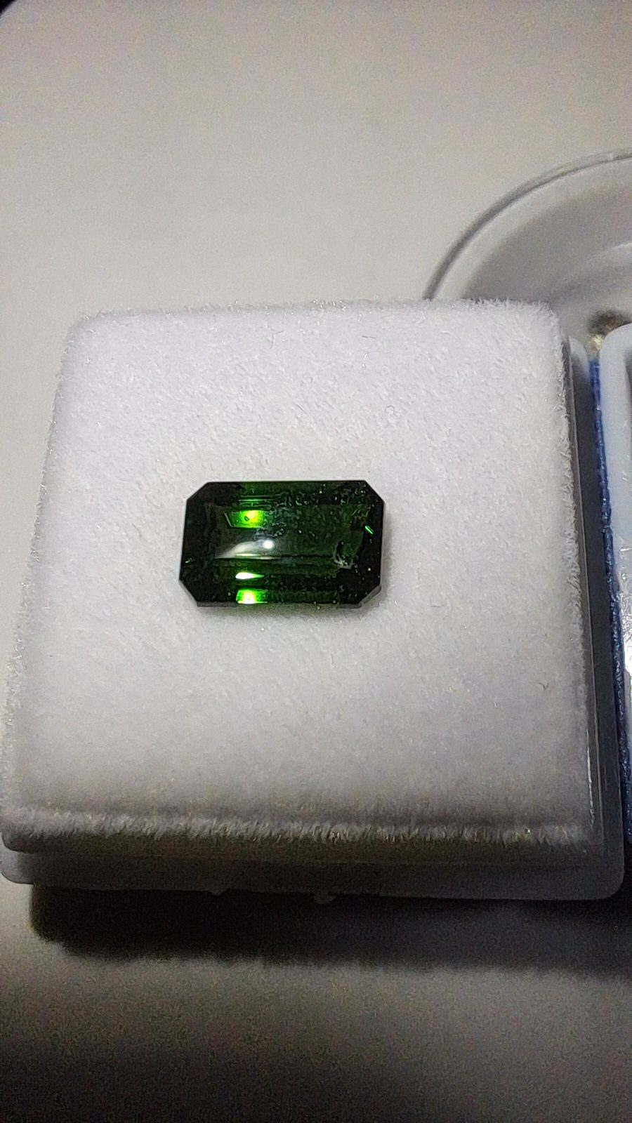 Green Tourmaline Brilliant Facet Octagon Cut