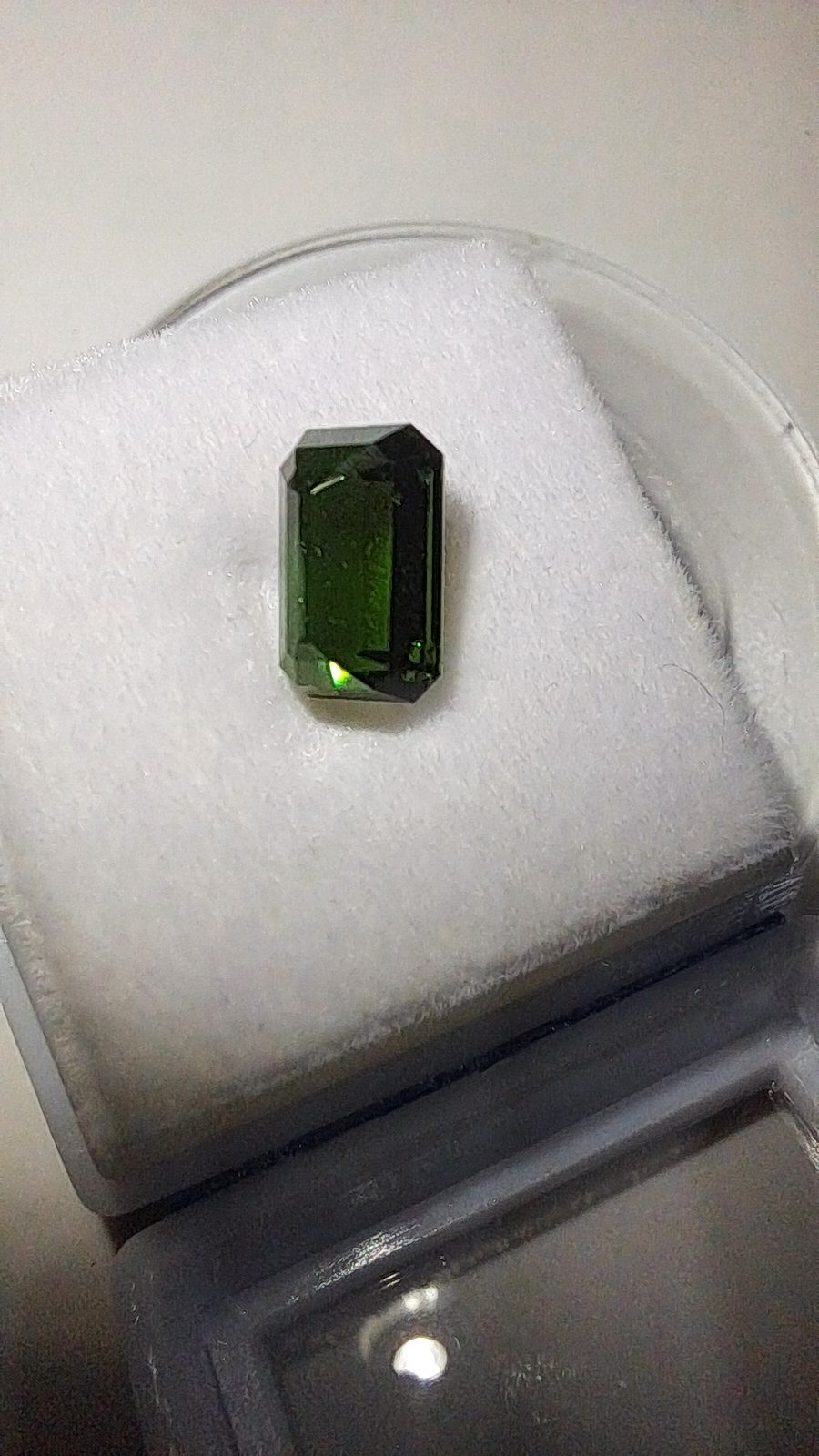 Green Tourmaline Brilliant Facet Octagon Cut