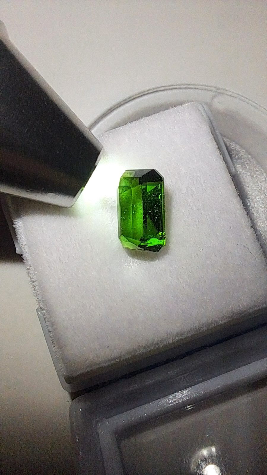 Green Tourmaline Brilliant Facet Octagon Cut