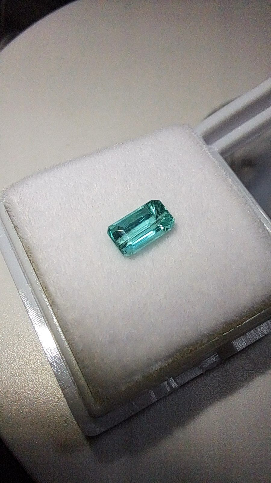Blue Apatite Facet Octagon