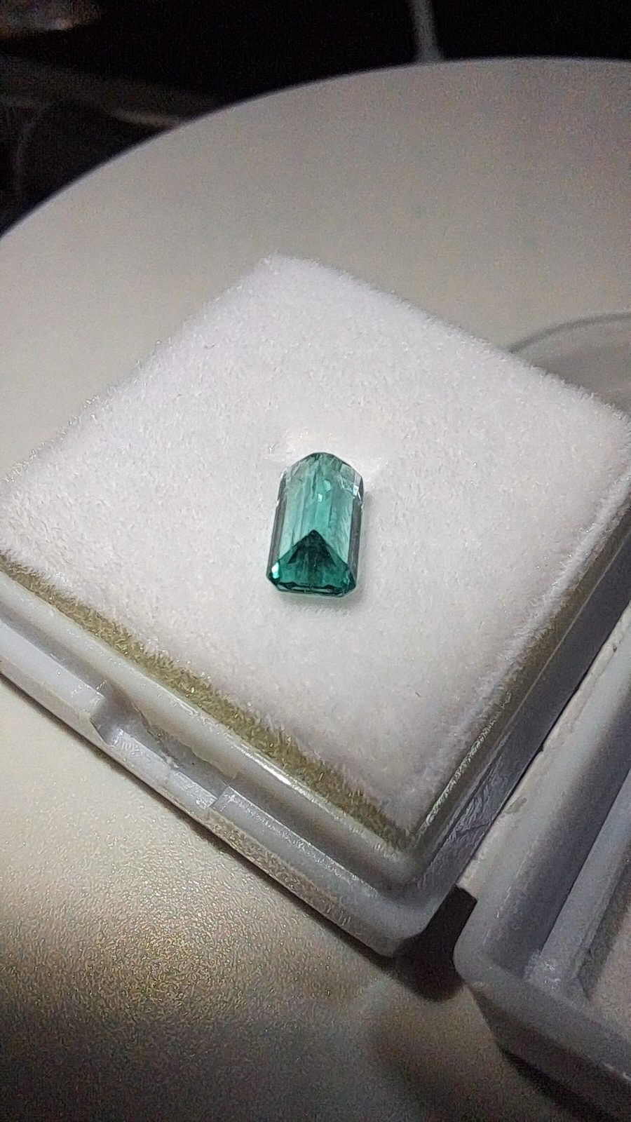 Blue Apatite Facet Octagon