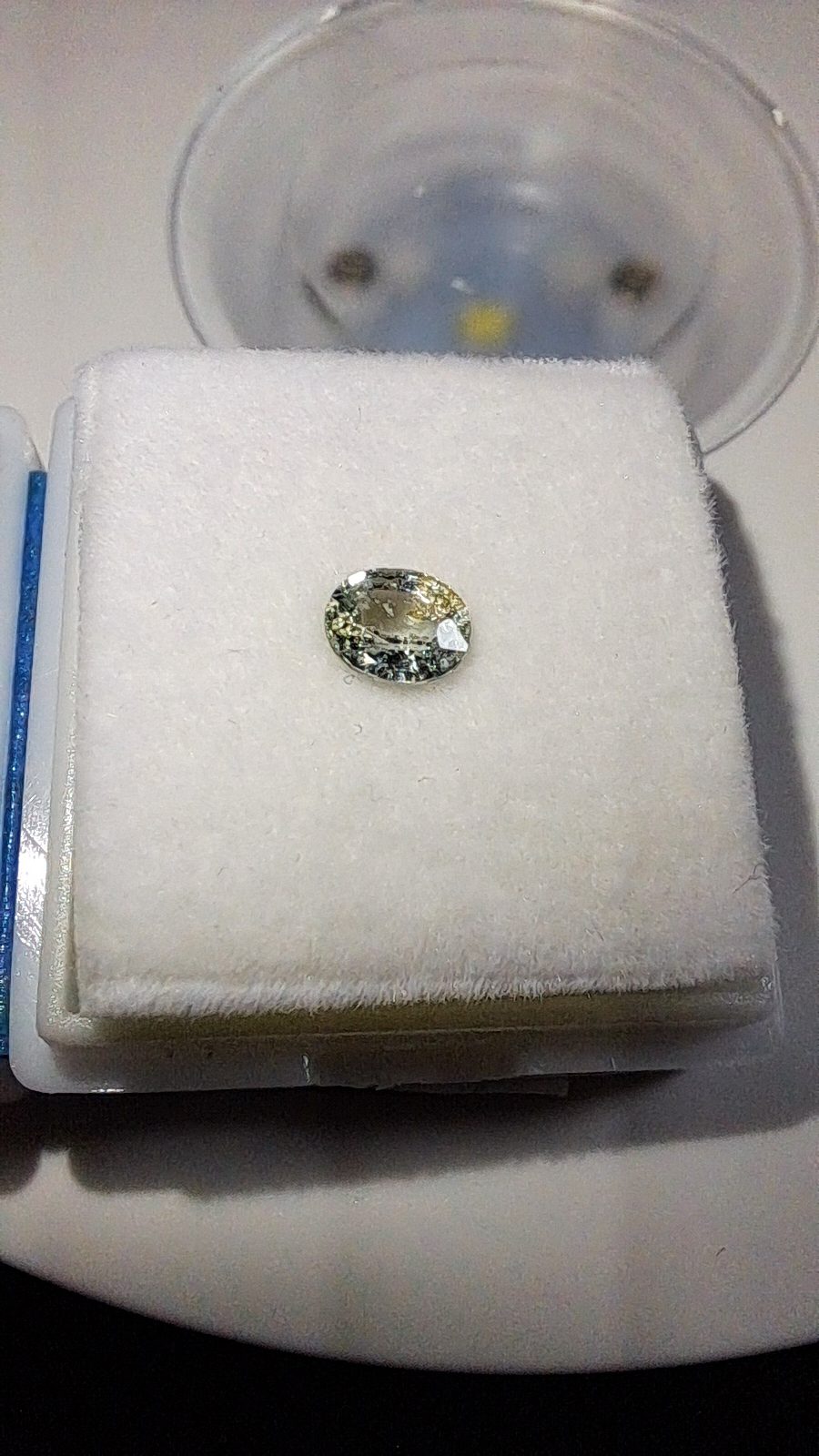Green Blue Sapphire Brilliant Facet Oval
