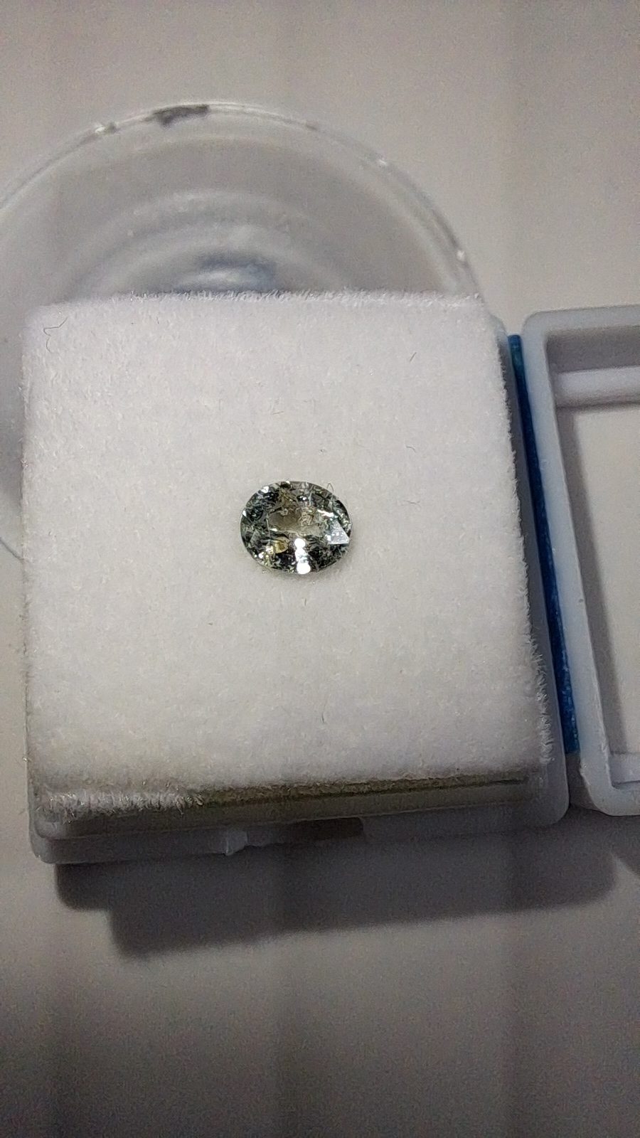 Green Blue Sapphire Brilliant Facet Oval
