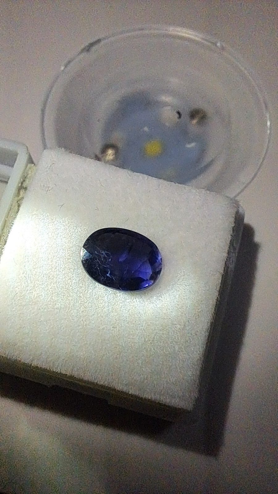 Blue Violet Iolite Brilliant Facet Oval
