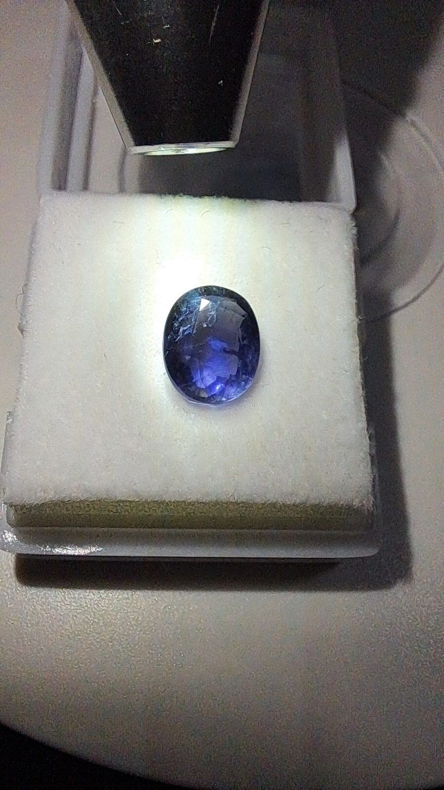 Blue Violet Iolite Brilliant Facet Oval