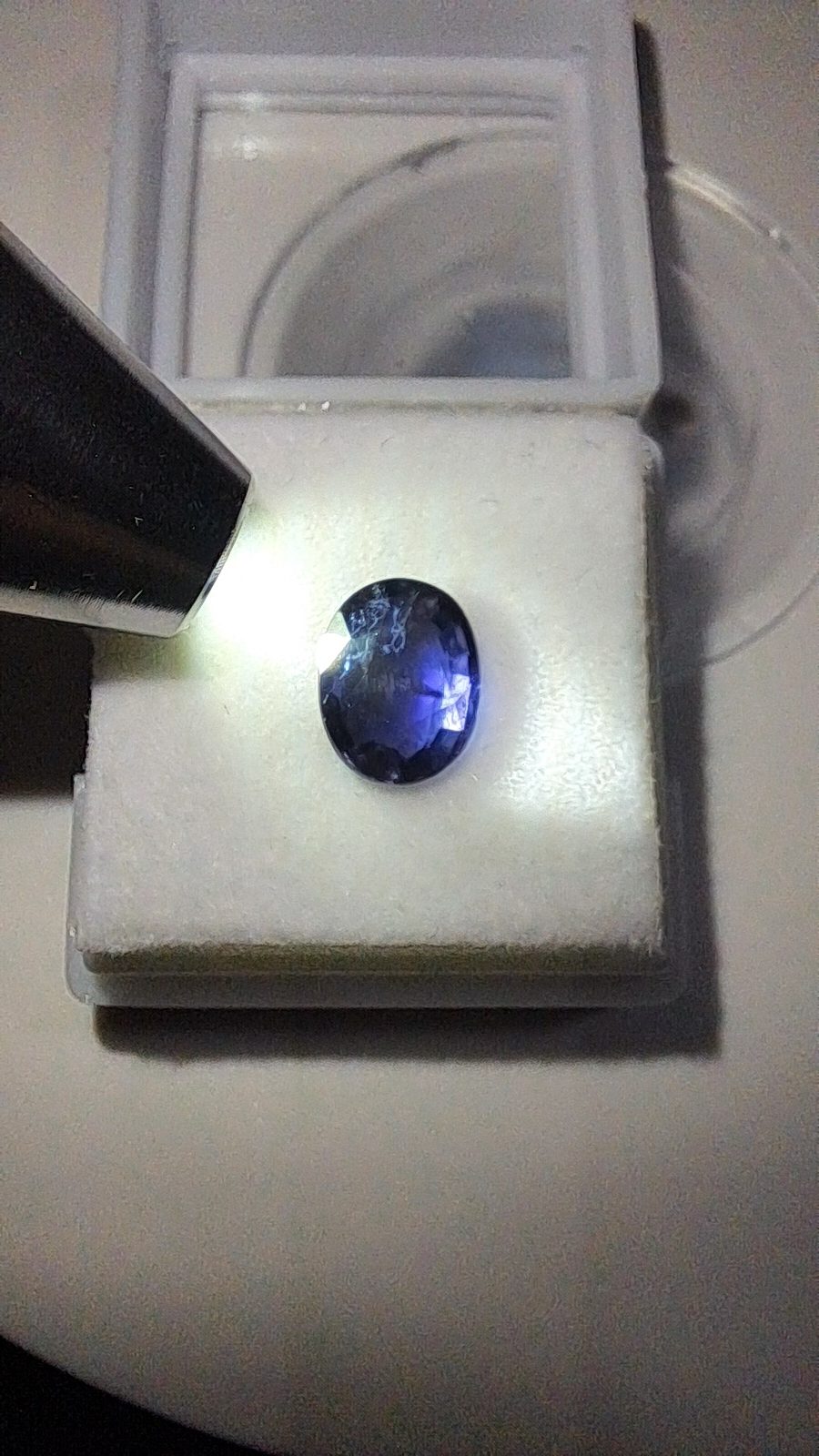 Blue Violet Iolite Brilliant Facet Oval