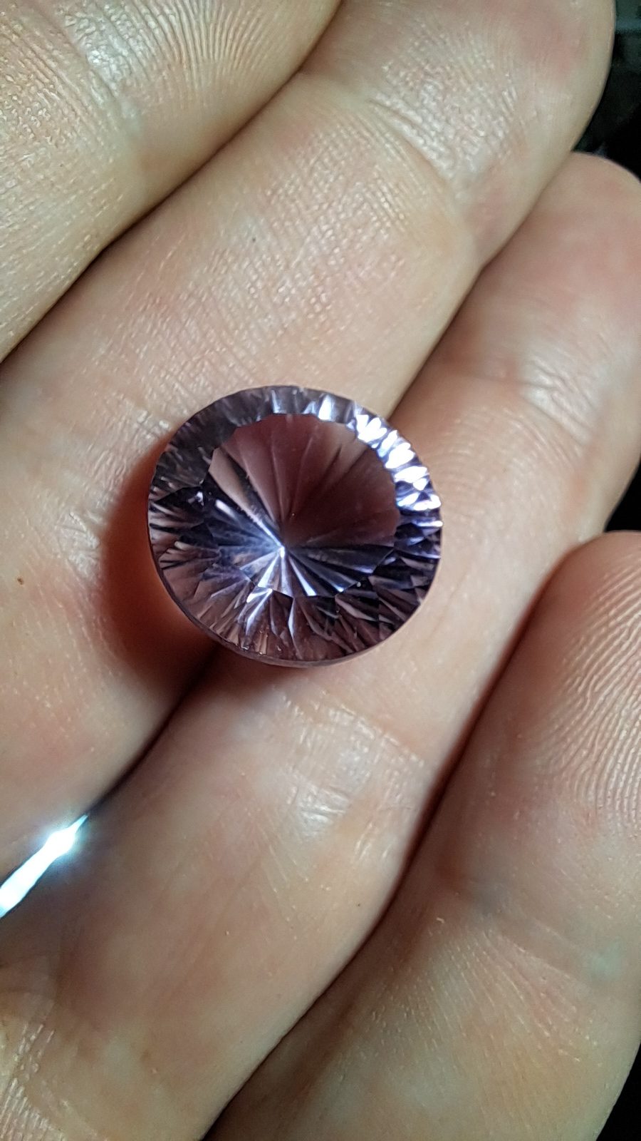 13.5ct Round Cut Pink Kunzite