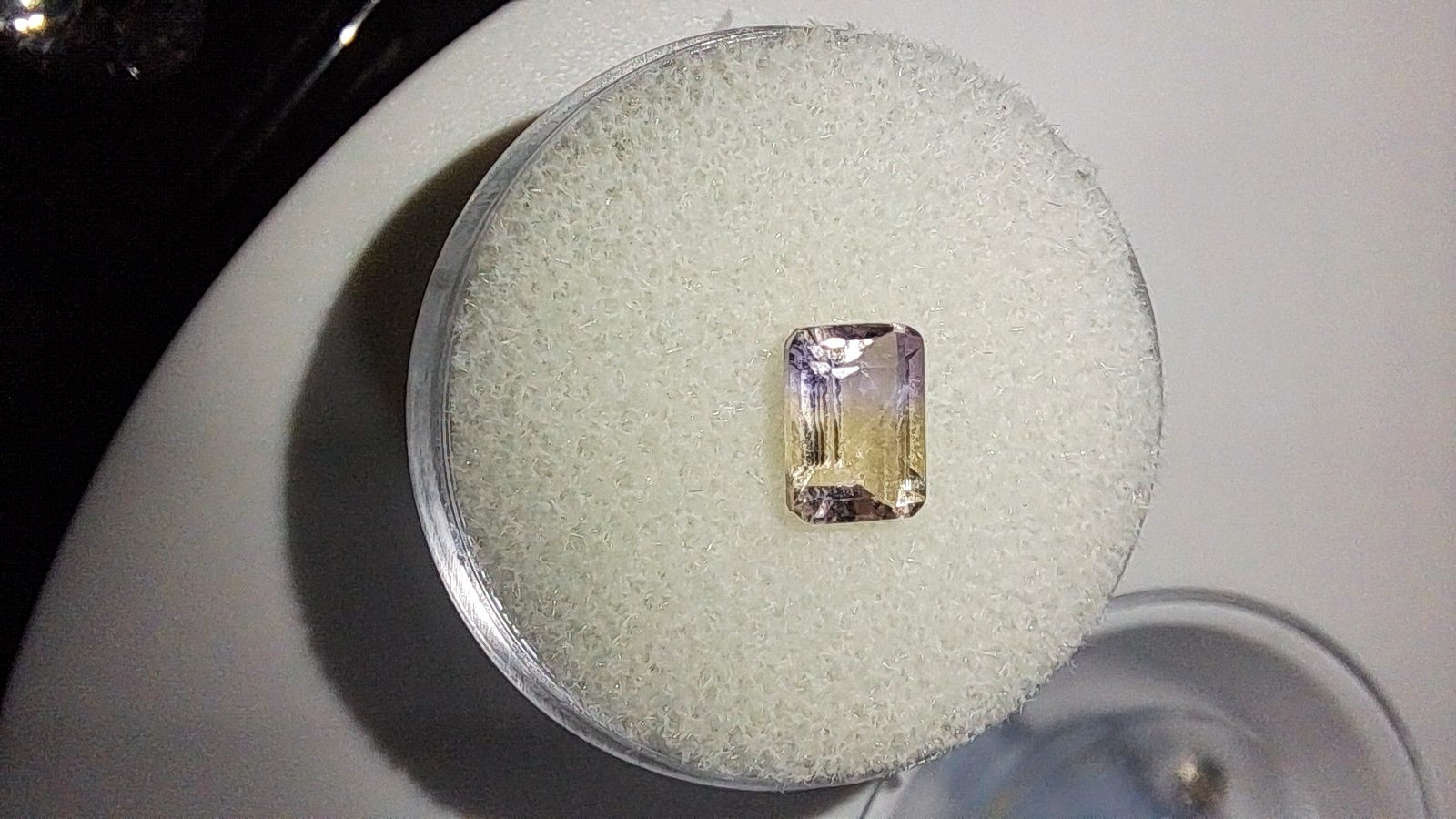 Ametrine Brilliant Facet Emerald Cut