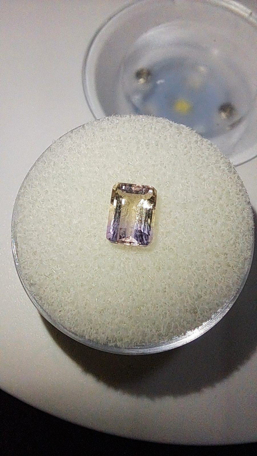 Ametrine Brilliant Facet Emerald Cut