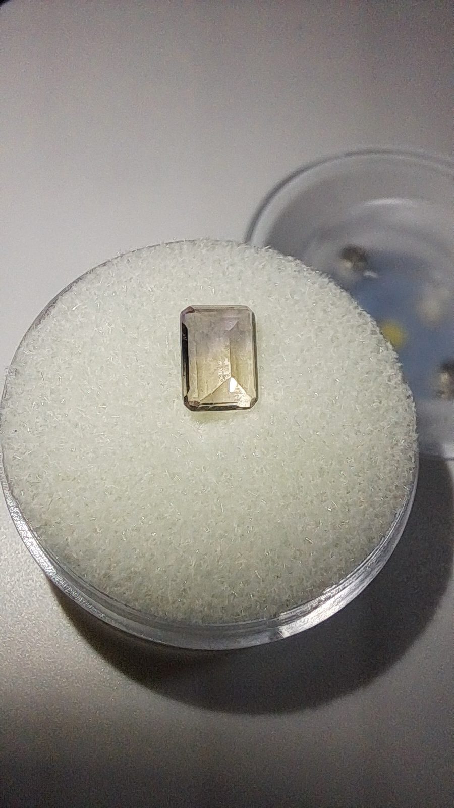 Ametrine Brilliant Facet Emerald Cut
