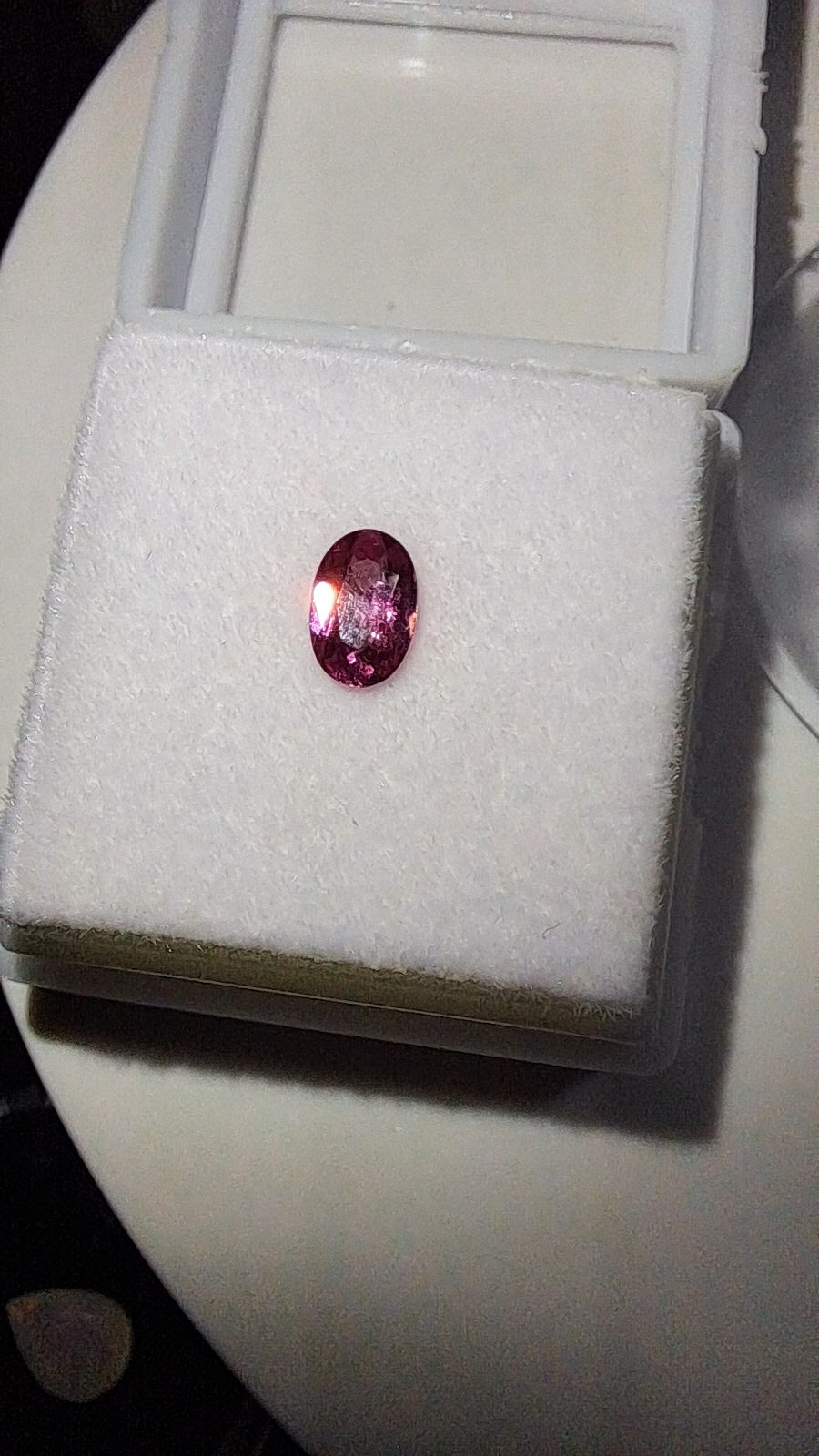 Purple Pink Tourmaline Brilliant Facet Oval