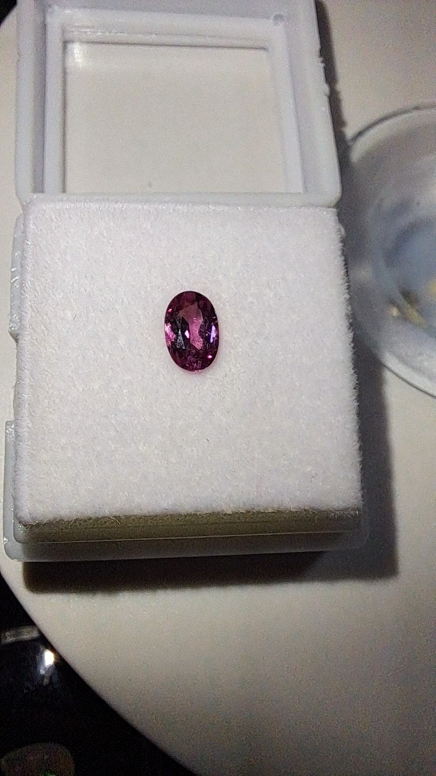 Purple Pink Tourmaline Brilliant Facet Oval