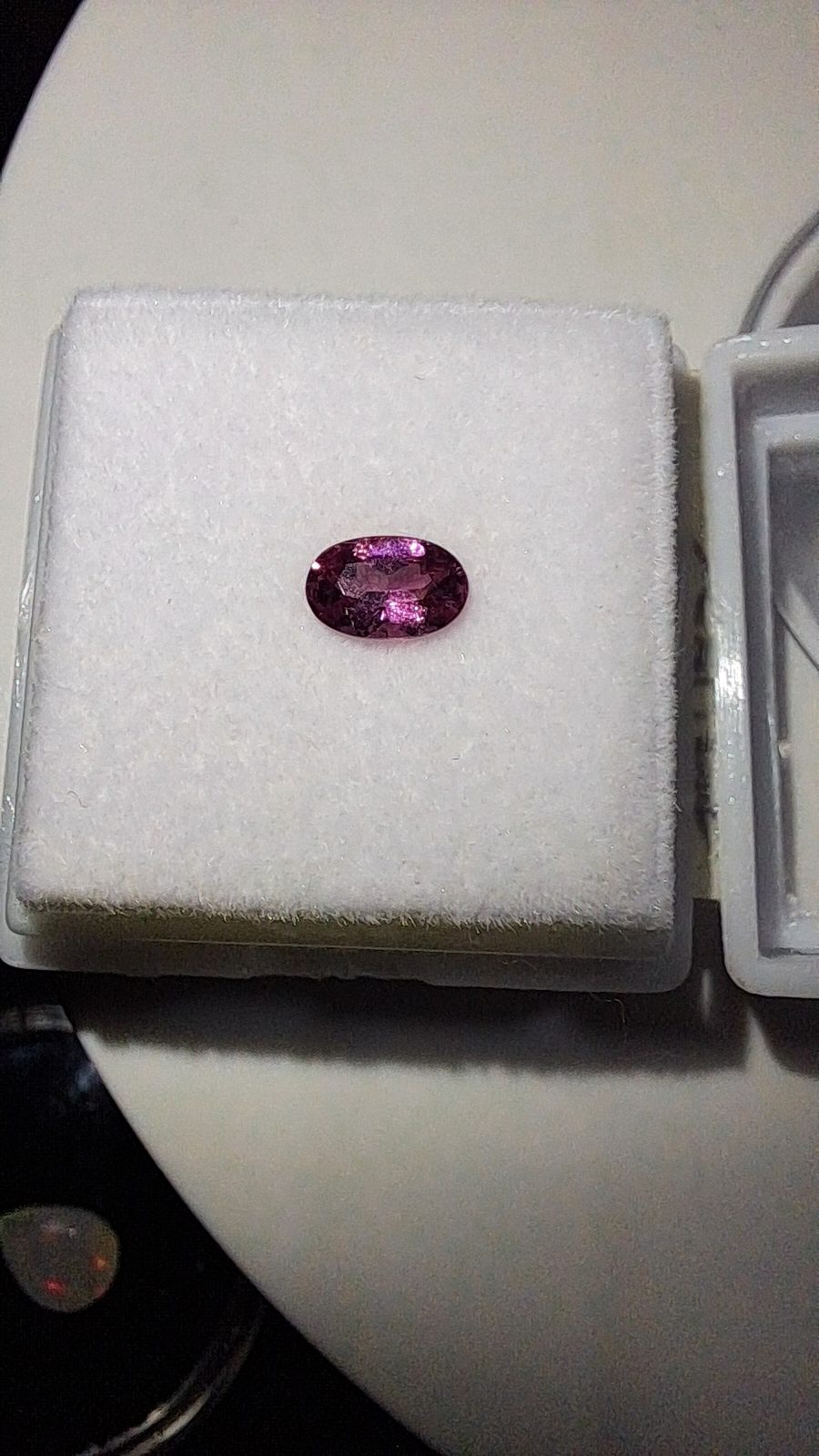 Purple Pink Tourmaline Brilliant Facet Oval