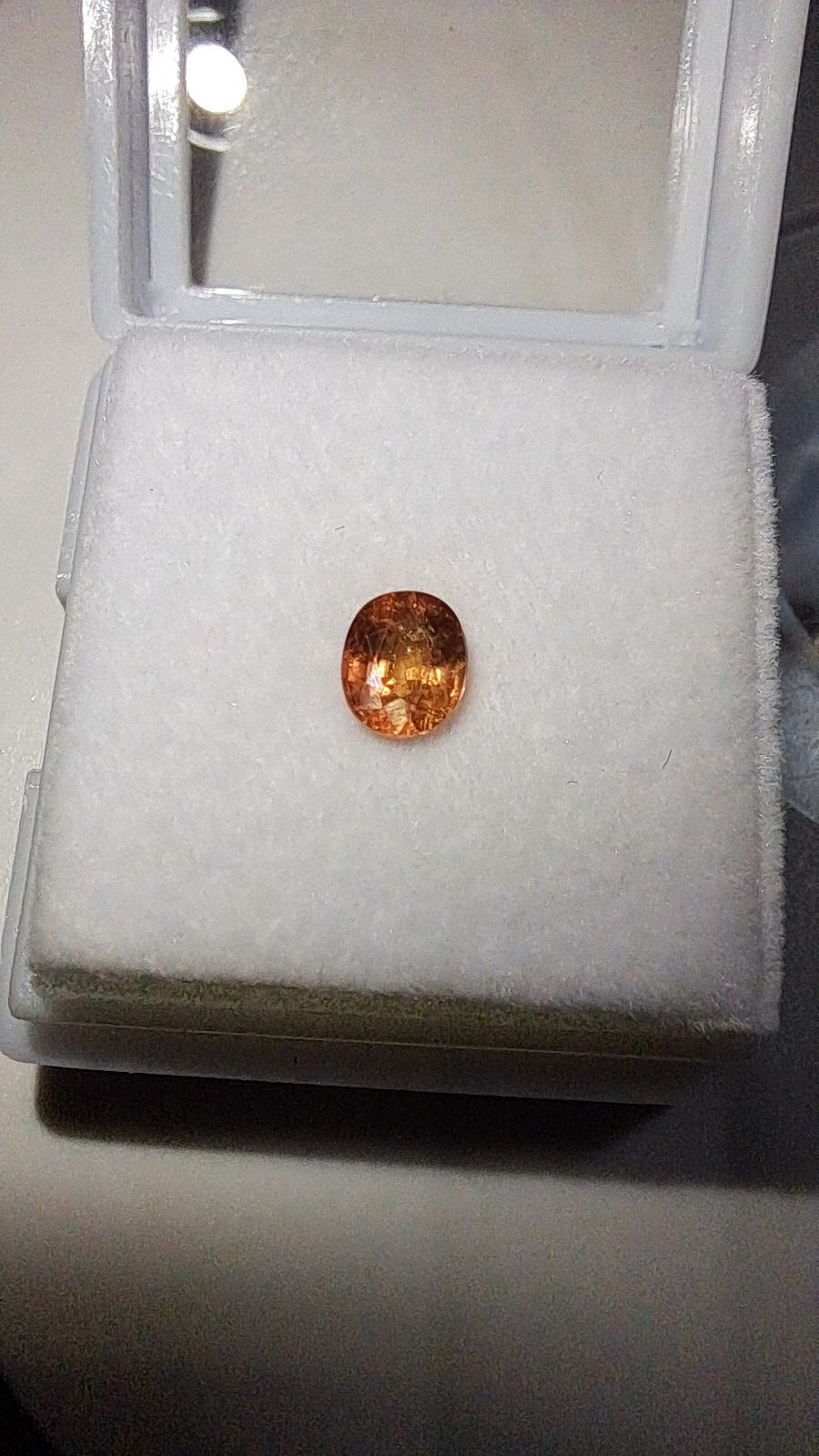 Pink Orange Sapphire Brilliant Facet Oval