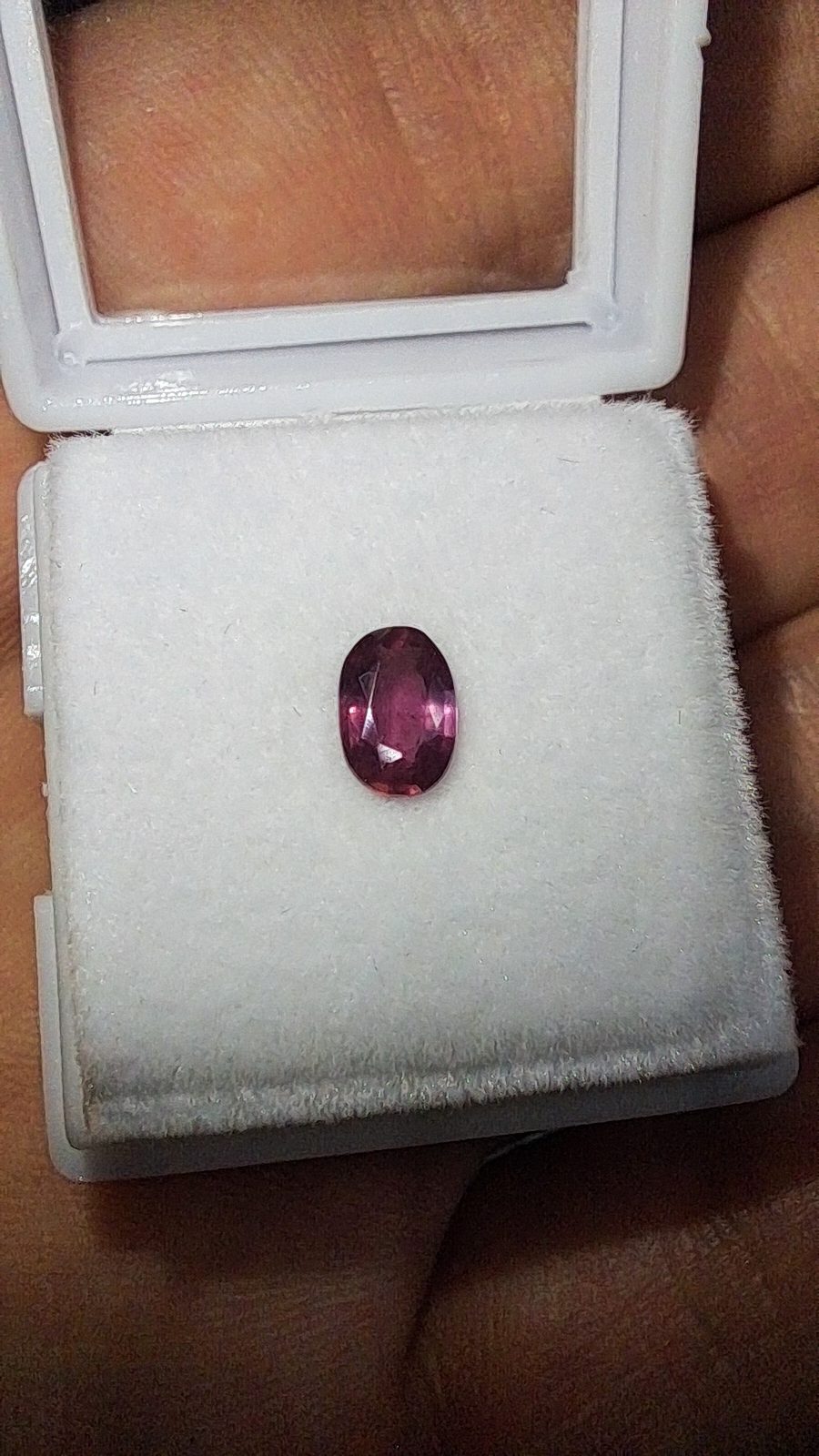 Pink/Purple Sapphire Brilliant Facet Oval Cut