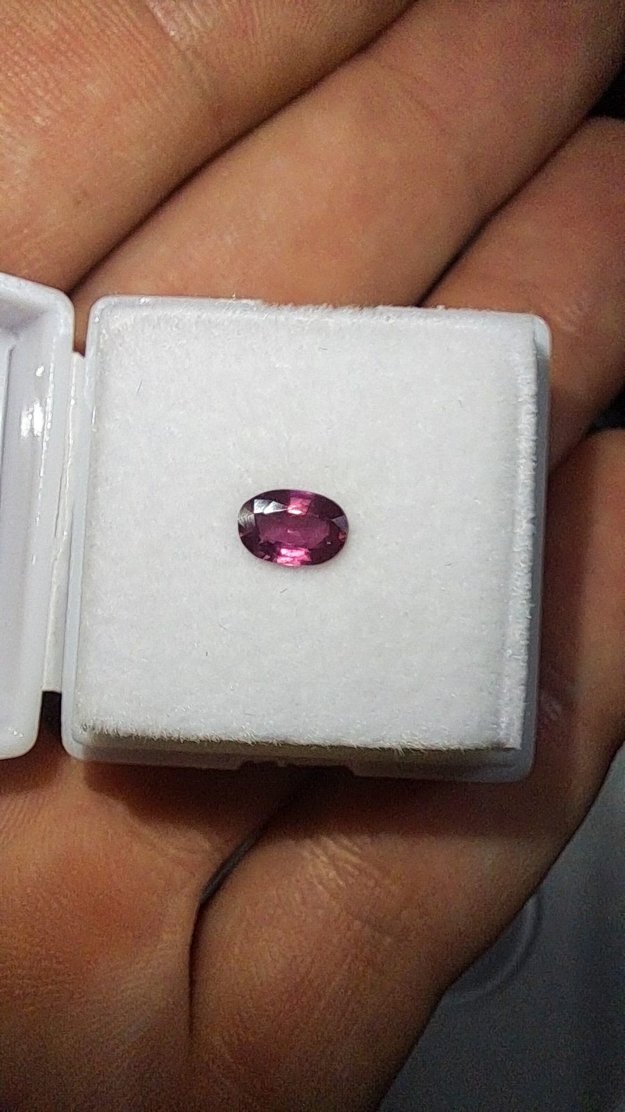 Pink/Purple Sapphire Brilliant Facet Oval Cut