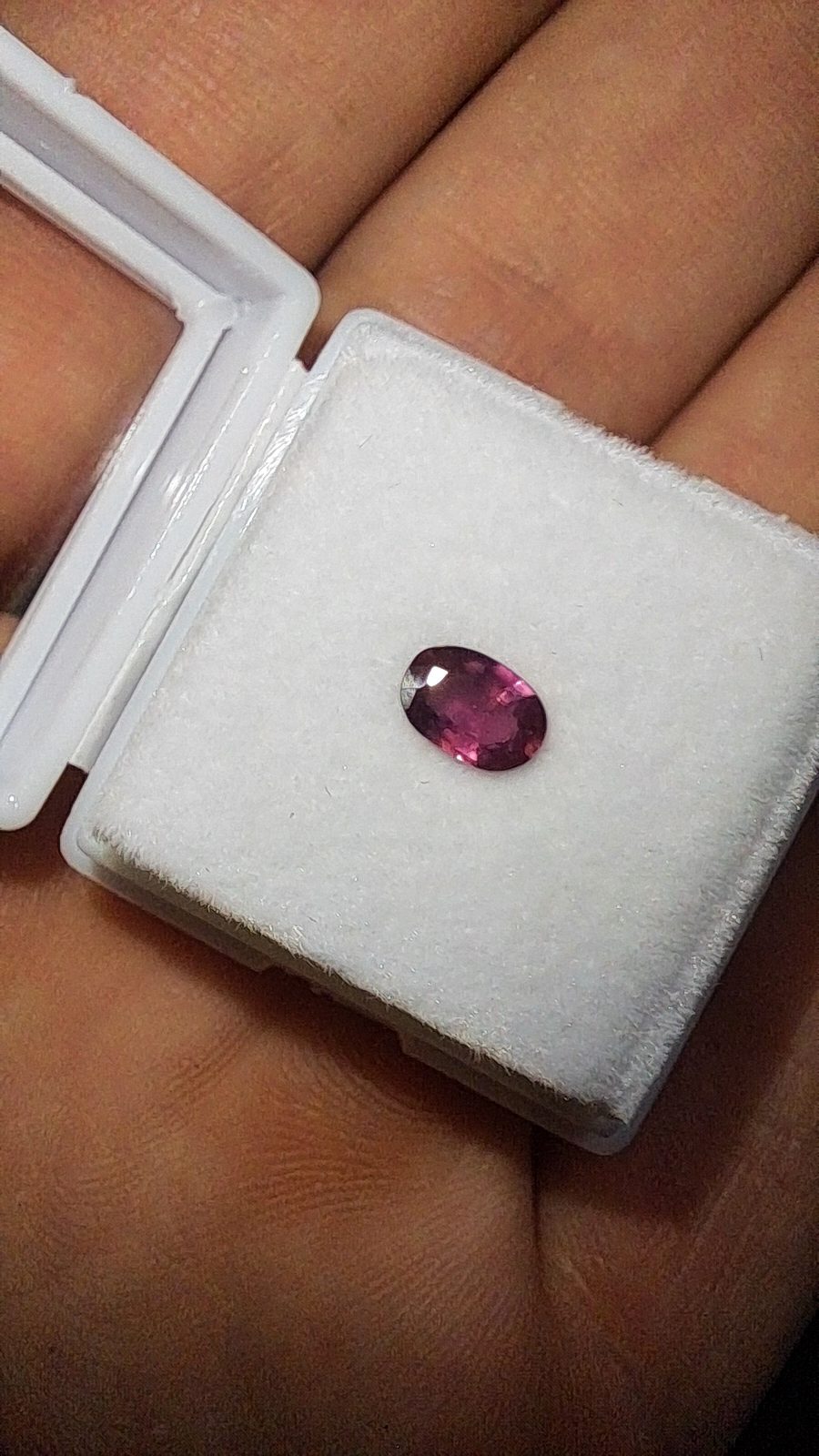Pink/Purple Sapphire Brilliant Facet Oval Cut