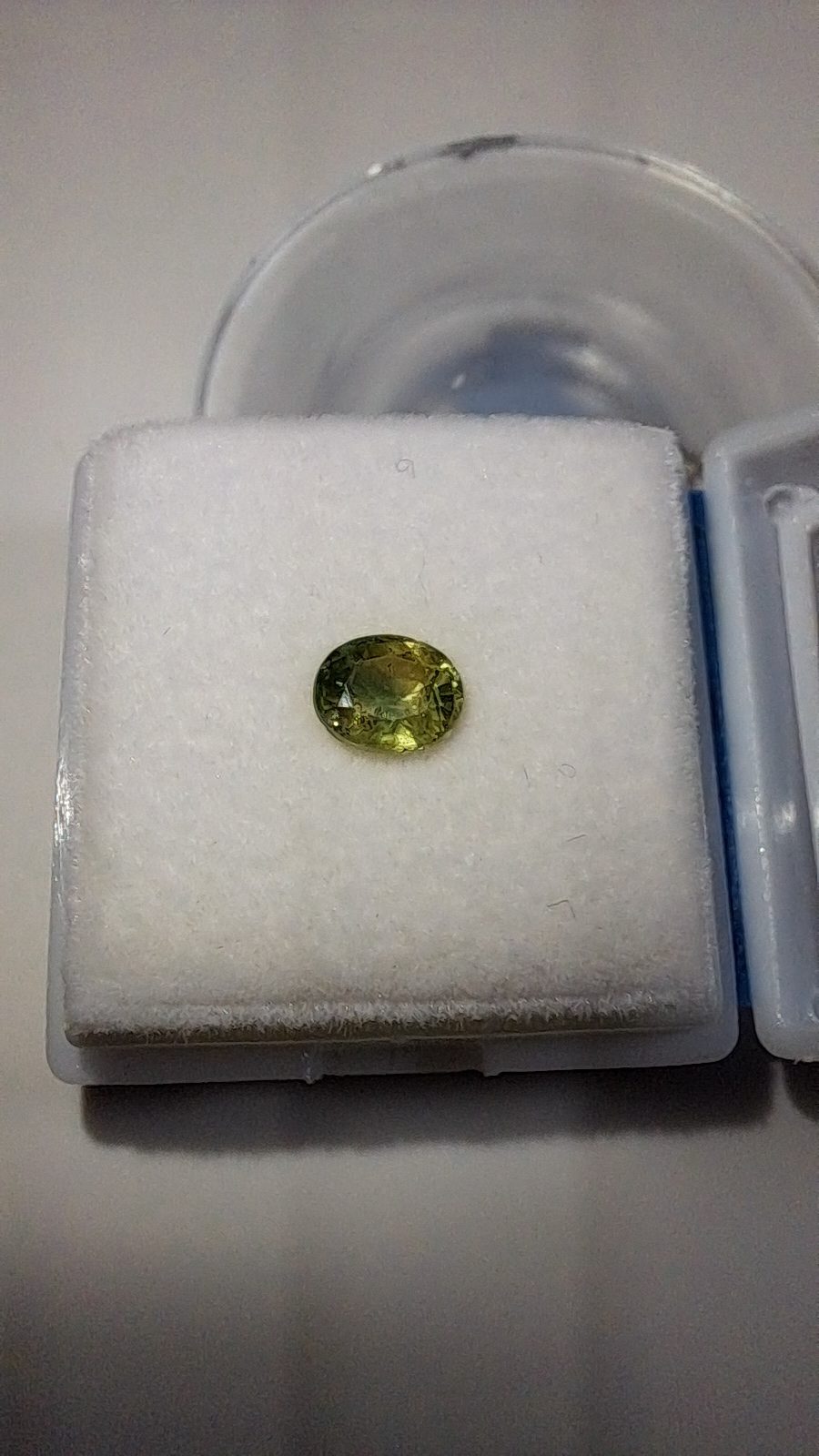 Green Sapphire Brilliant Facet Oval