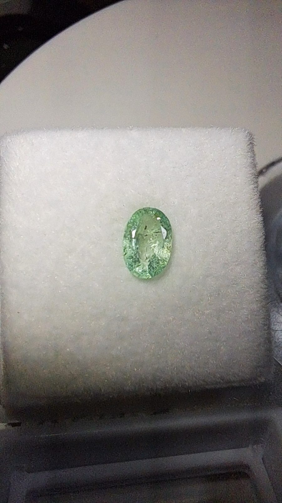 Green Emerald Brilliant Facet Oval