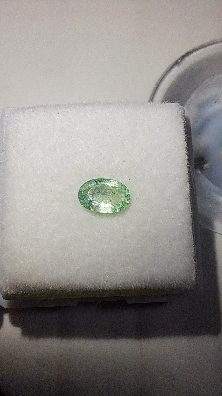 Green Emerald Brilliant Facet Oval