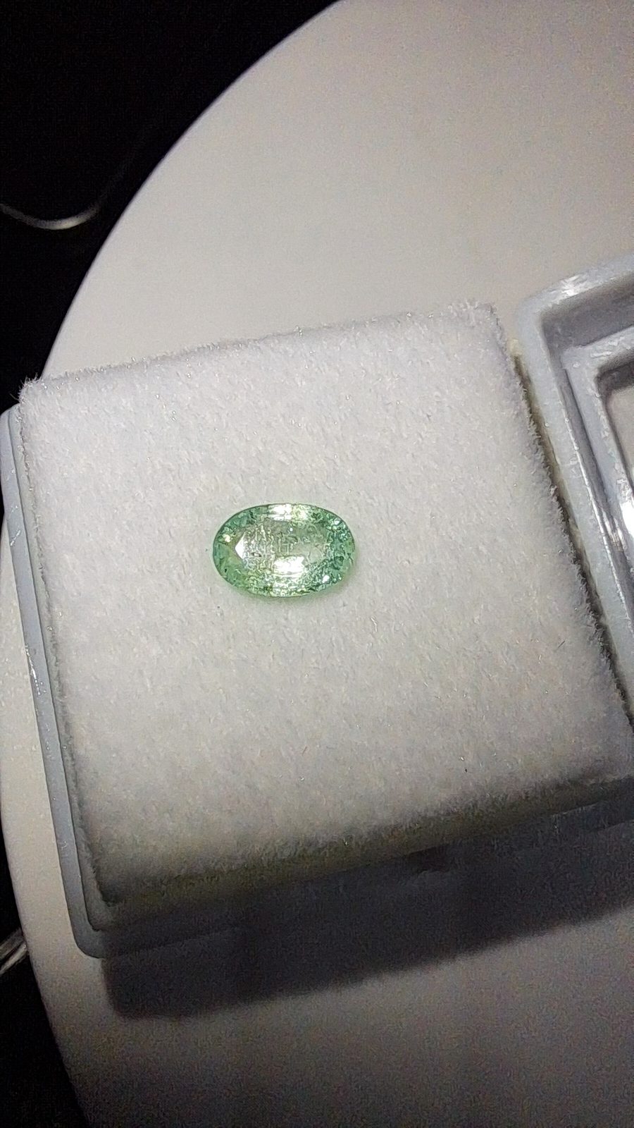 Green Emerald Brilliant Facet Oval