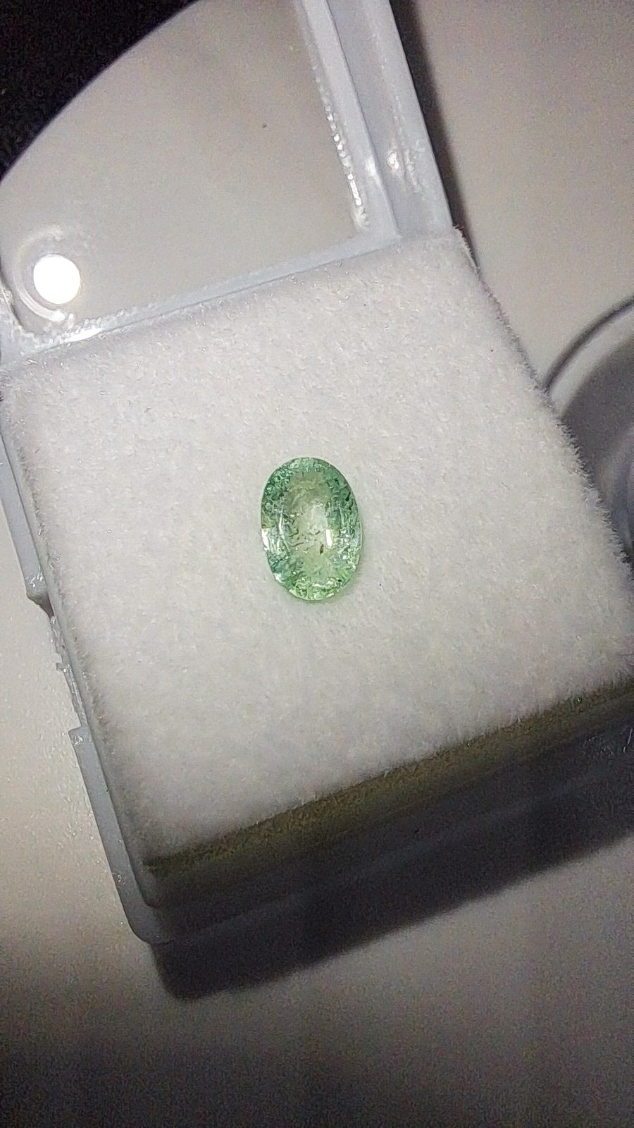 Green Emerald Brilliant Facet Oval
