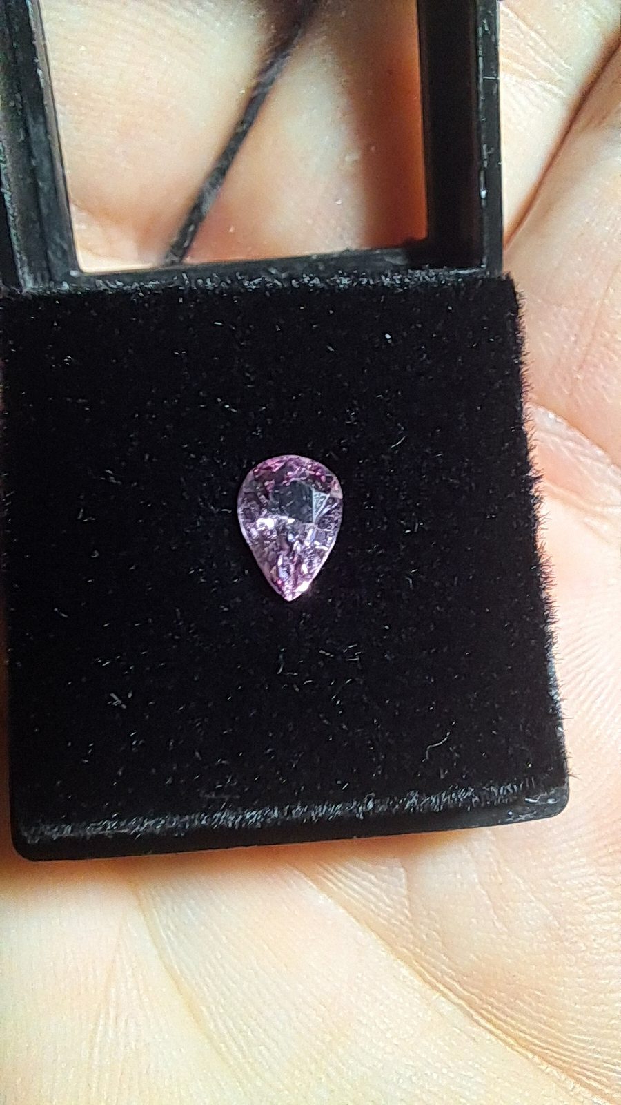 Pink/Purple Spinel Brilliant Facet Pear Cut