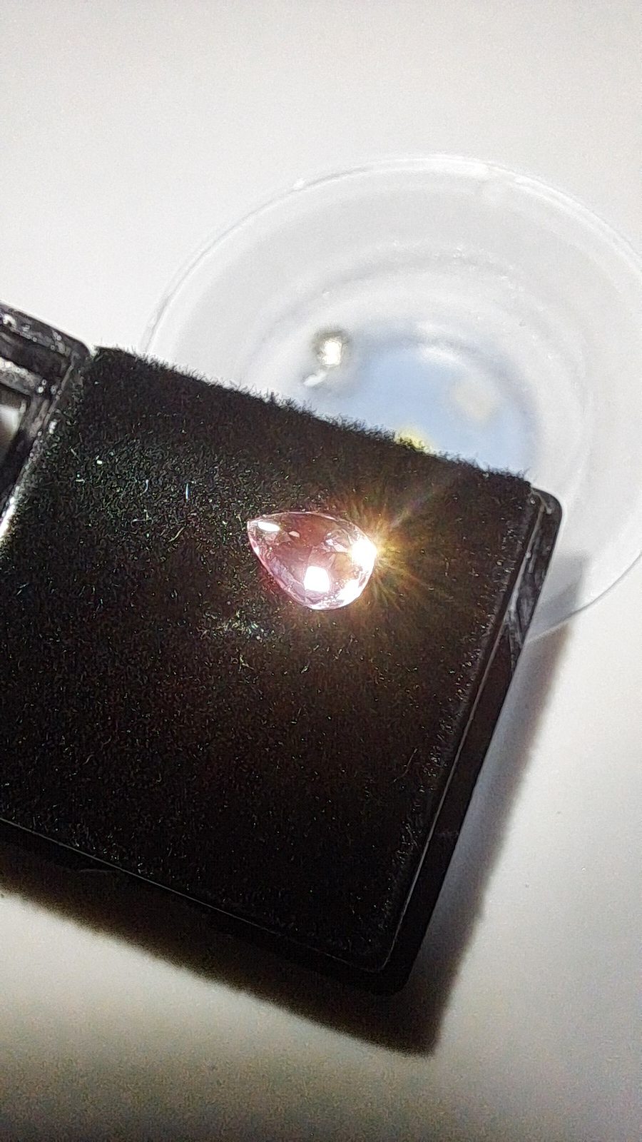 Pink/Purple Spinel Brilliant Facet Pear Cut