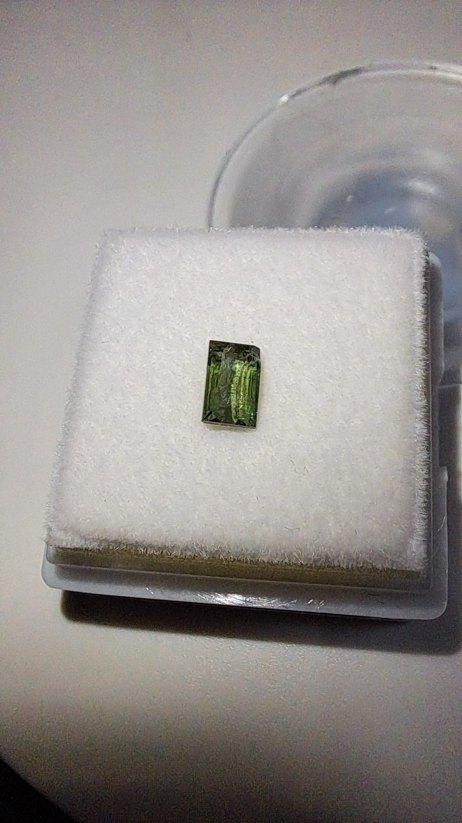 Green Kornerupine Brilliant Facet Baguette