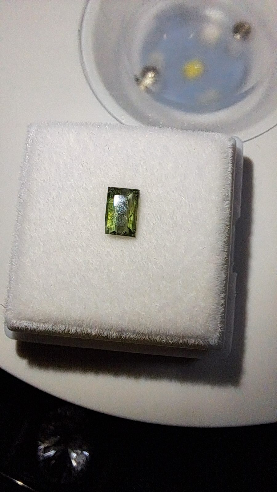 Green Kornerupine Brilliant Facet Baguette